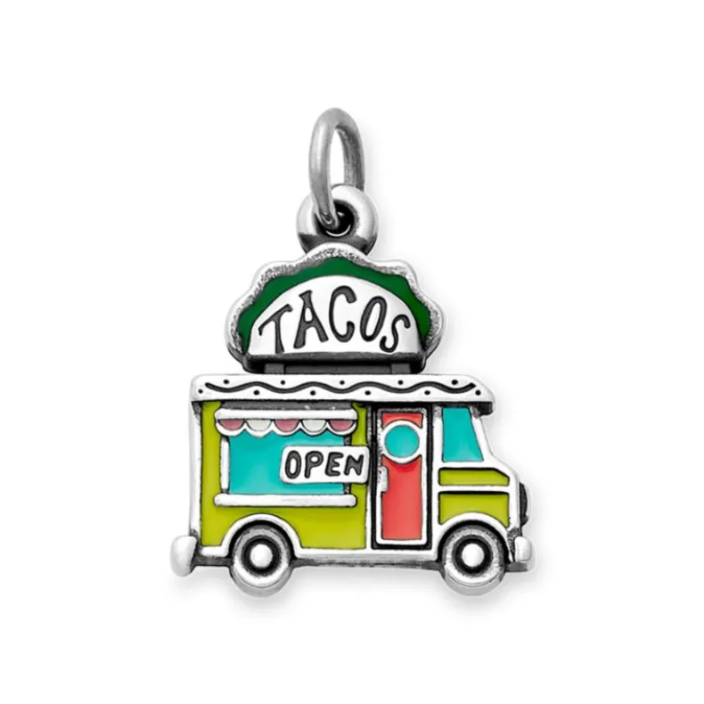 Enamel Taco Truck Charm